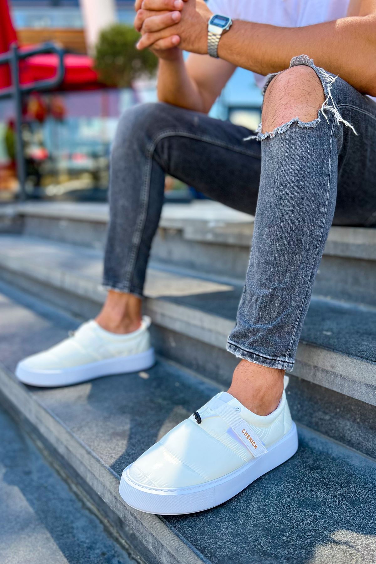 CH137 - ABT Parachute Erkek Ayakkabı BEYAZ