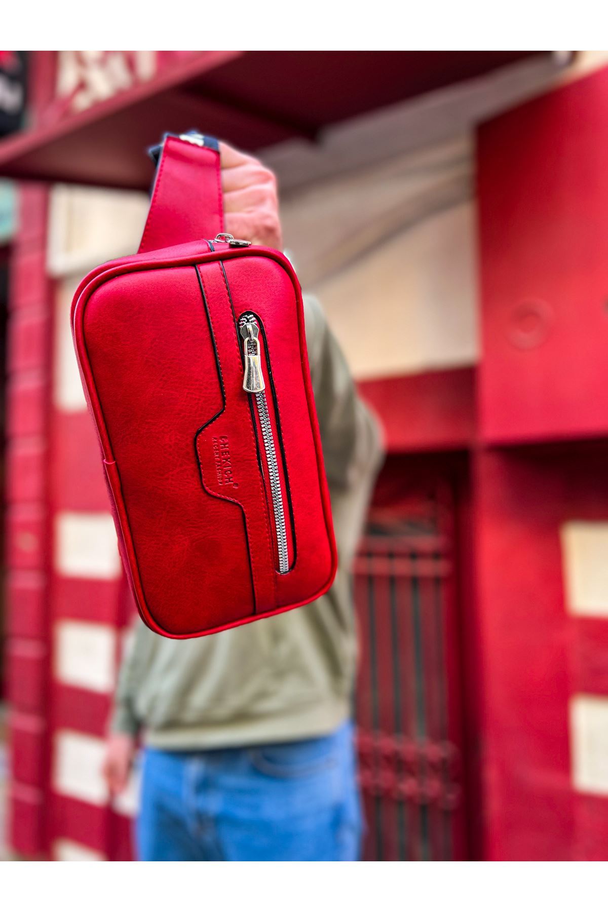 CH101 - Poani Tablet Erkek Çanta KIRMIZI