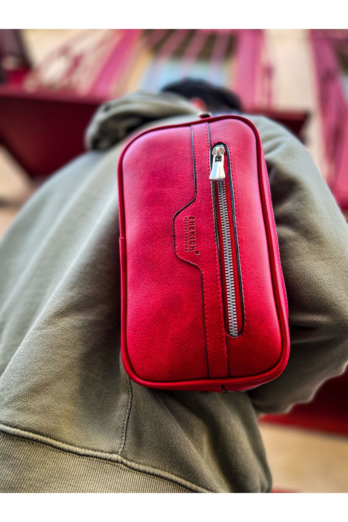 CH101 - Poani Tablet Erkek Çanta KIRMIZI