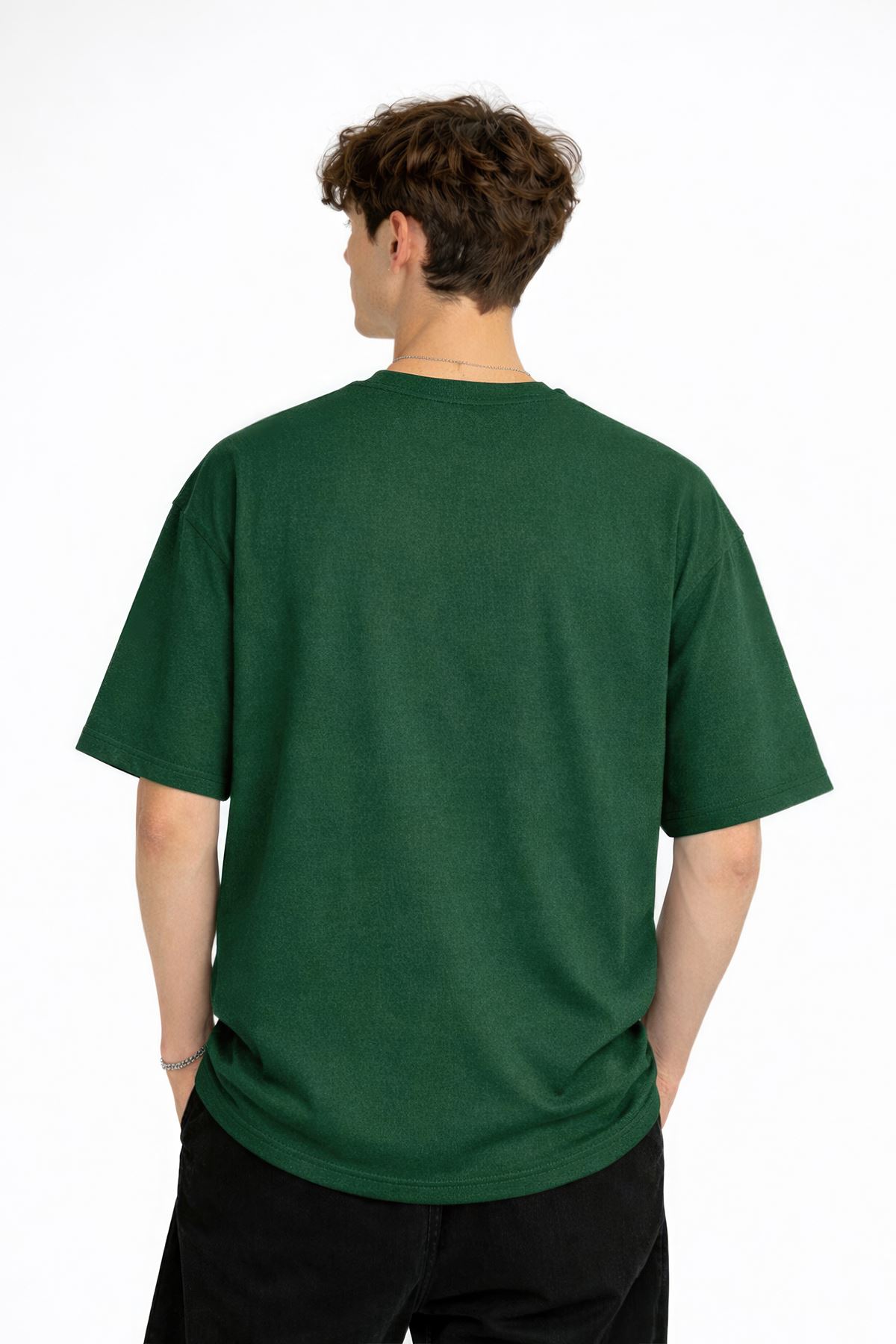 Freedom - Oversize Erkek Tişört HAKI