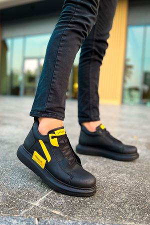 CH131 - GST Frogner Erkek Bot SIYAH - SARI