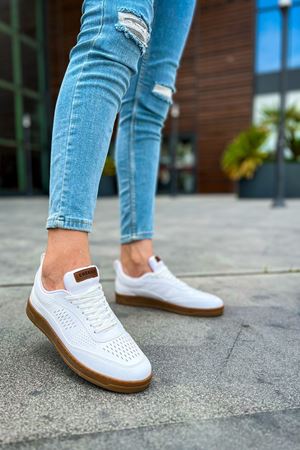CH157 - CKT Retro Erkek Ayakkabı BEYAZ