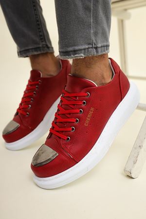 CH175 - CBT Mirror Erkek Ayakkabı KIRMIZI