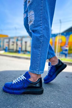 CH254 - CBT Pittura Erkek Ayakkabı 545 MAVI SIYAH SPLUSH