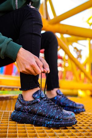 CH254 - CST Pittura Erkek Ayakkabı 475 MAVI / MOR SPLUSH