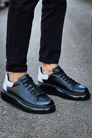 CH295 - CST Sollıevo Erkek Ayakkabı SIYAH/BEYAZ