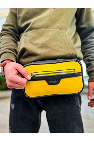 CH101 - Poani Tablet Erkek Çanta SIYAH - SARI