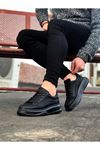 JY507 Alone Bağcıklı Cilt Erkek Günlük Sneaker Ayakkabı CST Siyah