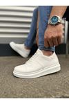 JY151 Boost Bağcıklı Cilt Erkek Günlük Sneaker Ayakkabı CBT - Beyaz