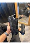 JY144 Volt Bağcıklı Süet Erkek Günlük Sneaker Yüksek Taban Ayakkabı SST Siyah