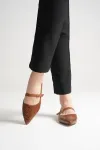 Isolde Kadın Taba Kroko Babet Ayakkabı
